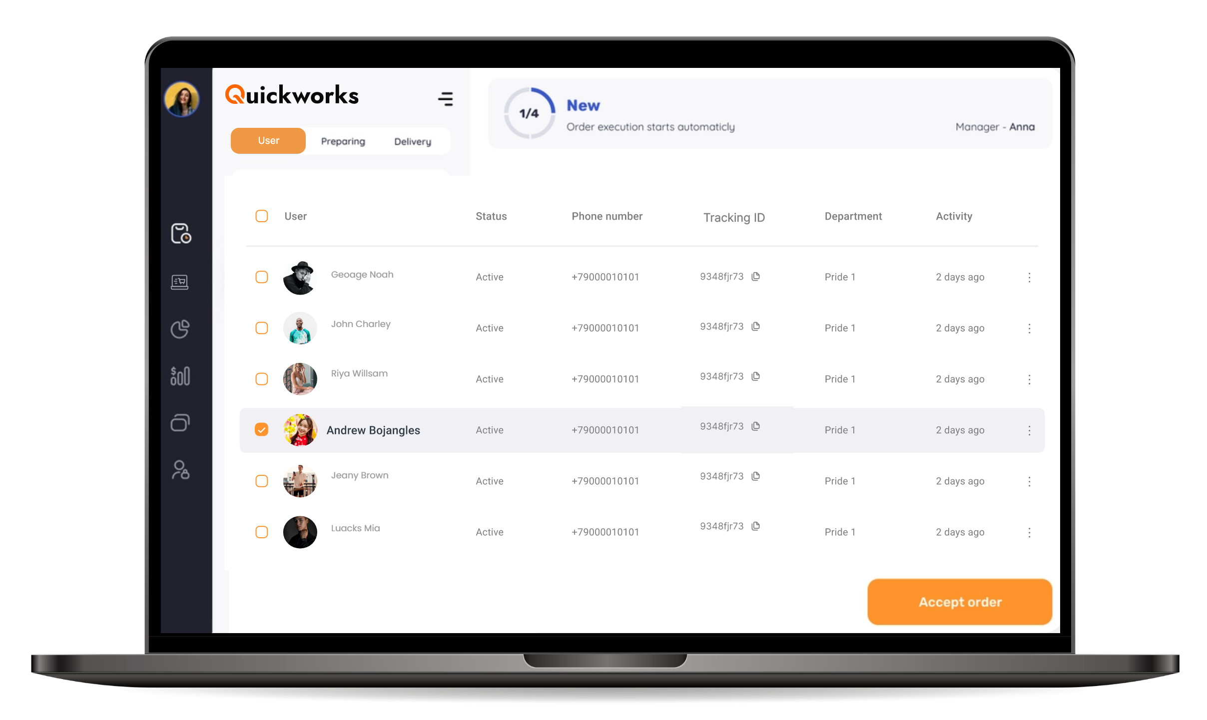 Manage users
