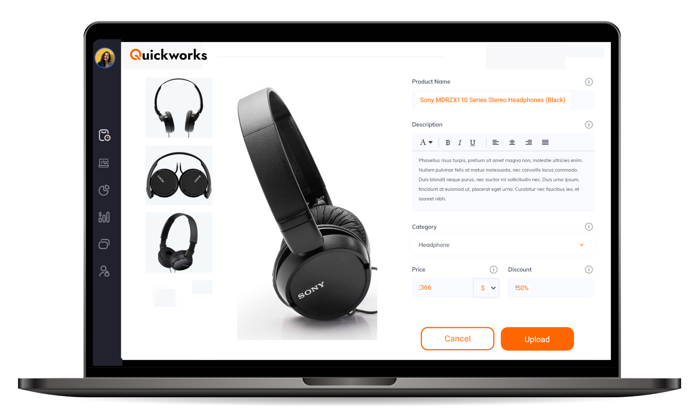 Product uploading