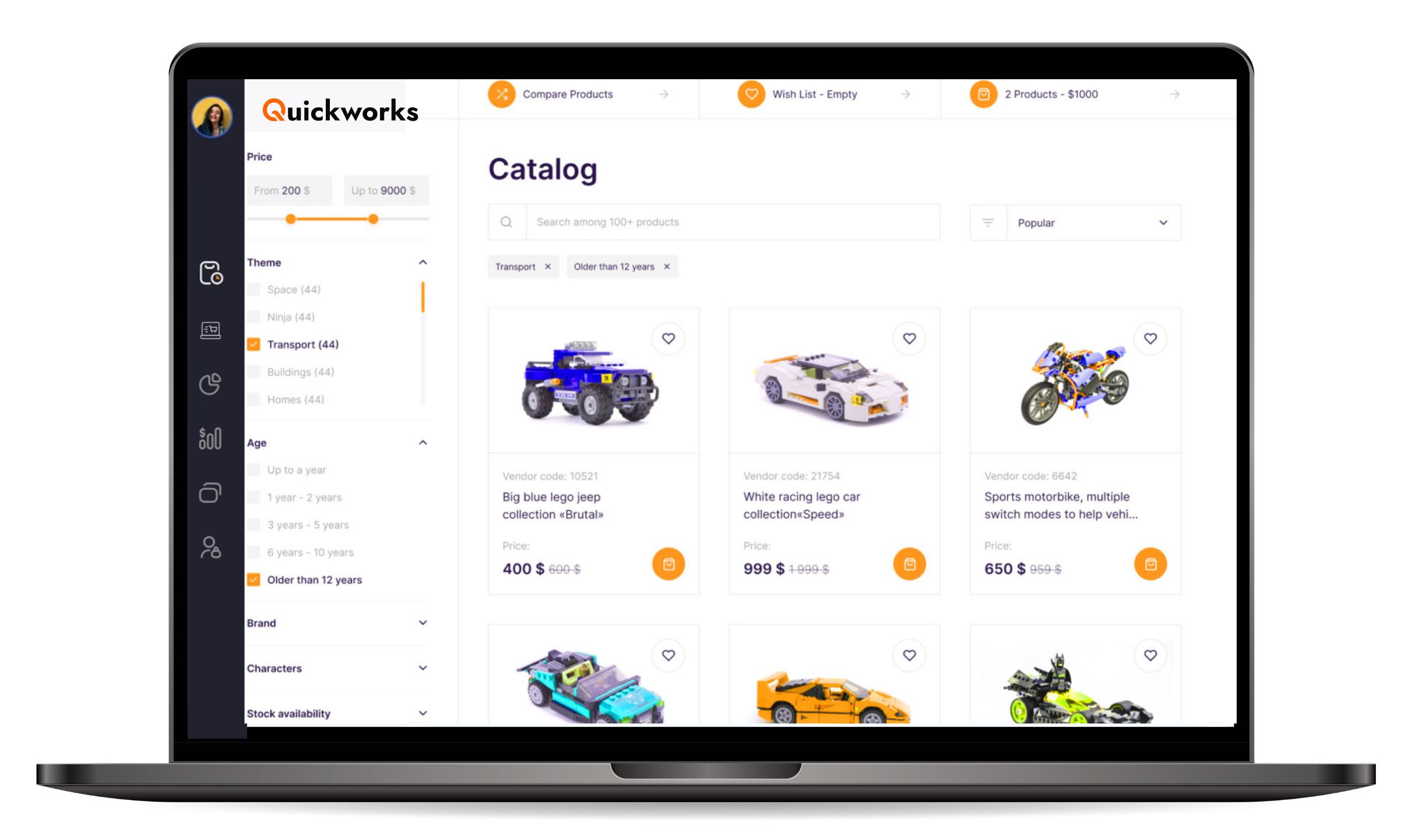 Manage catalogue