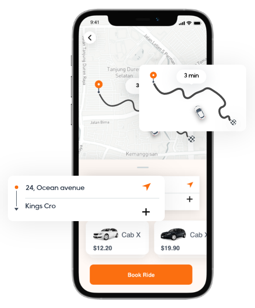 on demand taxi booking app