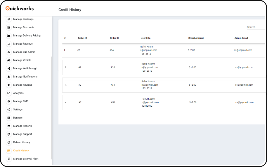 Manage Payments