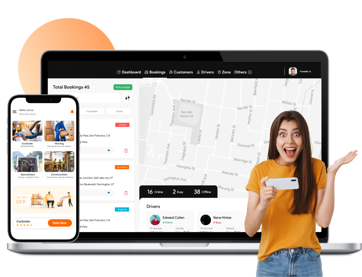 pickup and delivery software demo