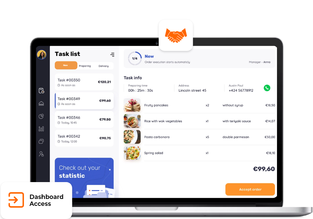 food delivery software