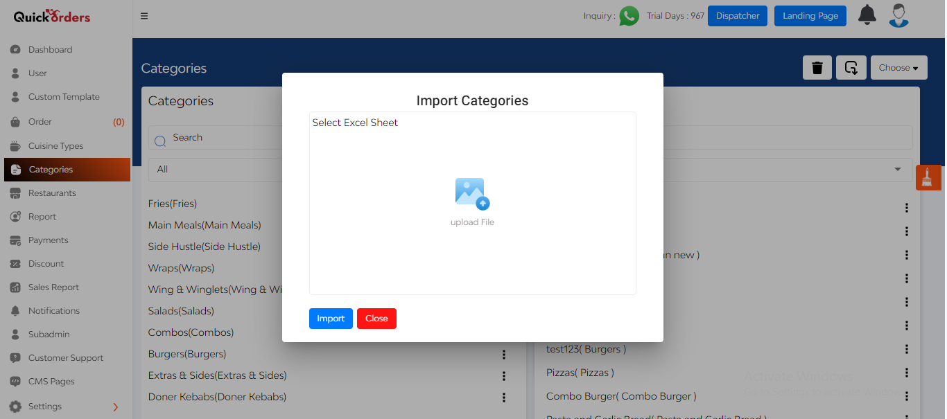 import your catalog