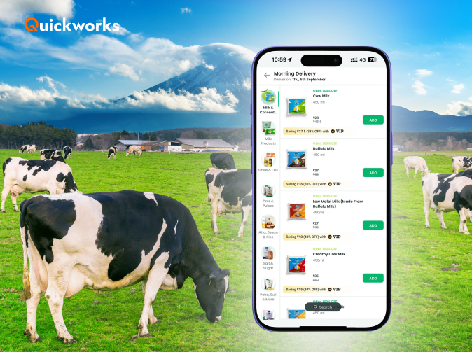 create a milk delivery app