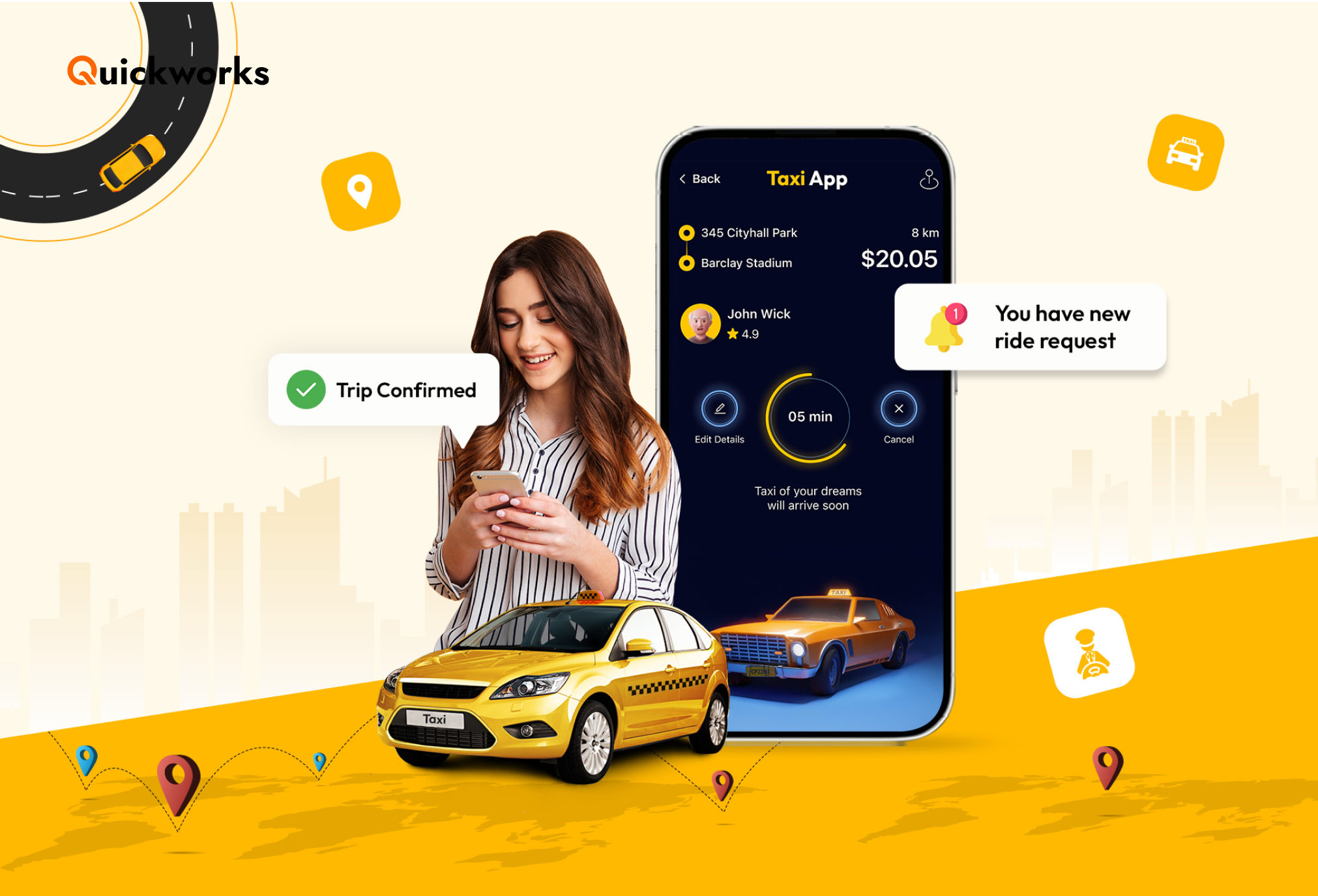 taxi booking app solution