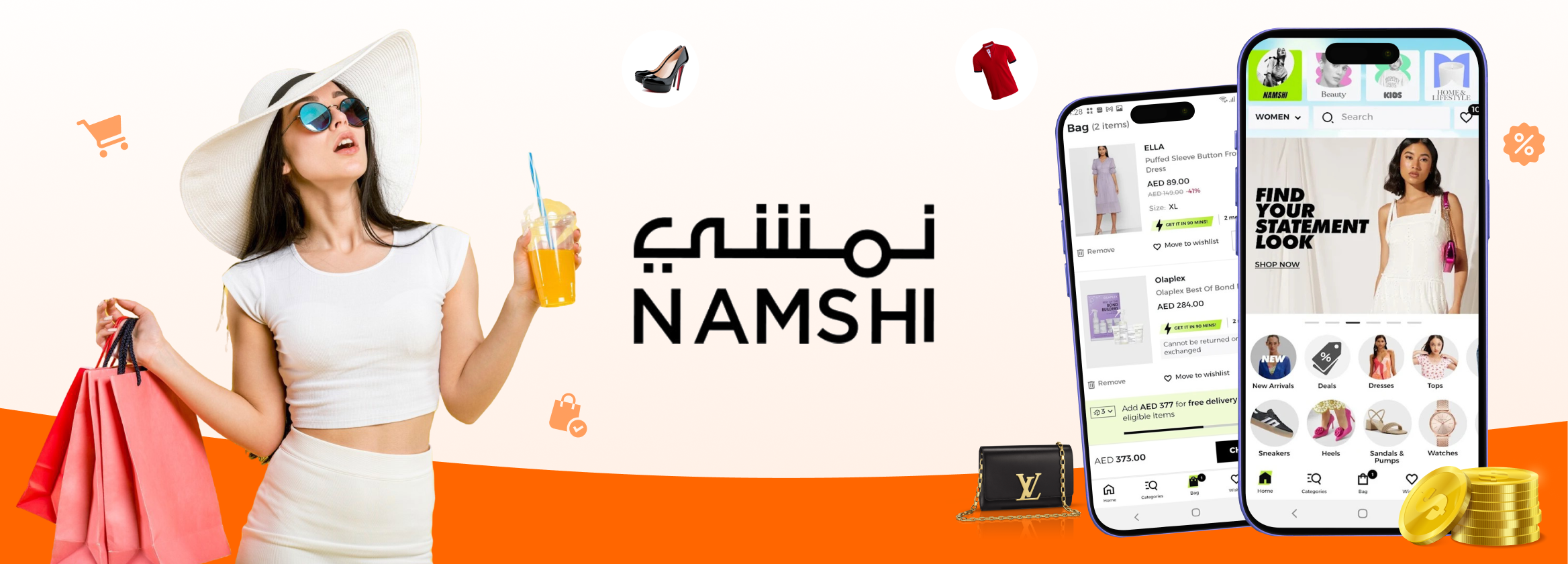 Create an Ecommerce App Like Namshi | Cost and Features in 2025
