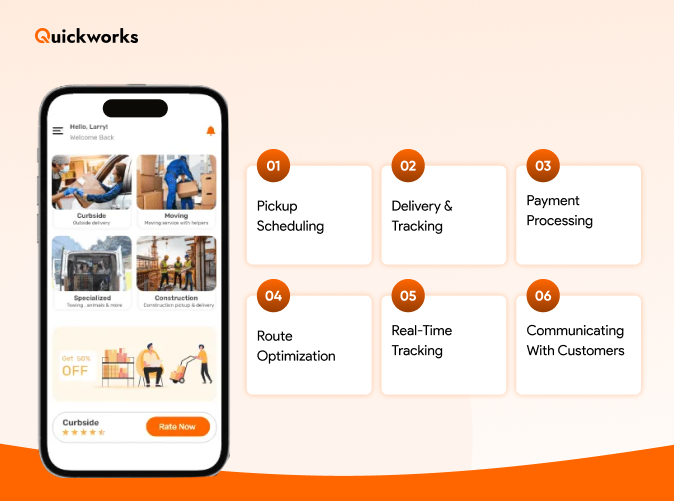 On-demand pickup and delivery software