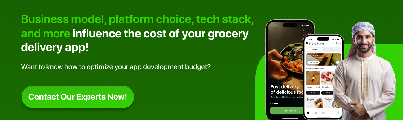 cost of grocery delivery app