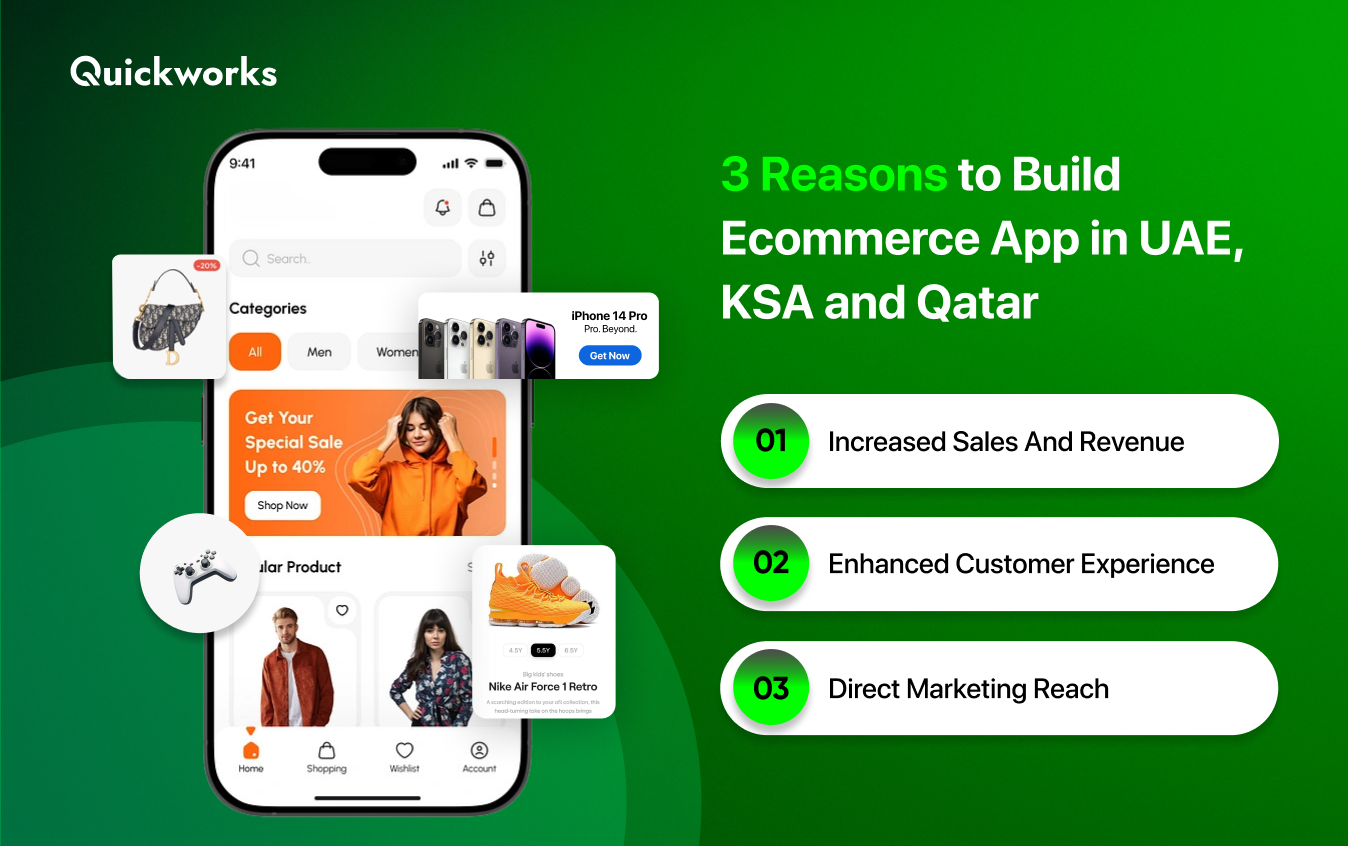 build ecommerce app UAE, Saudi & Qatar