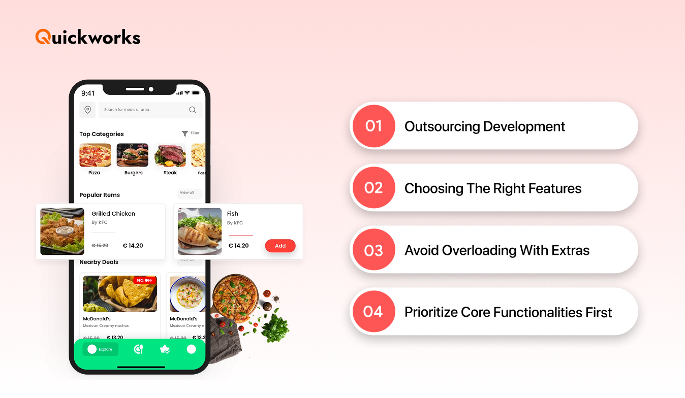 tips to save food delivery app development cost 
