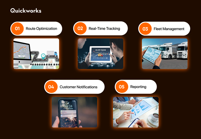 courier dispatch software features 