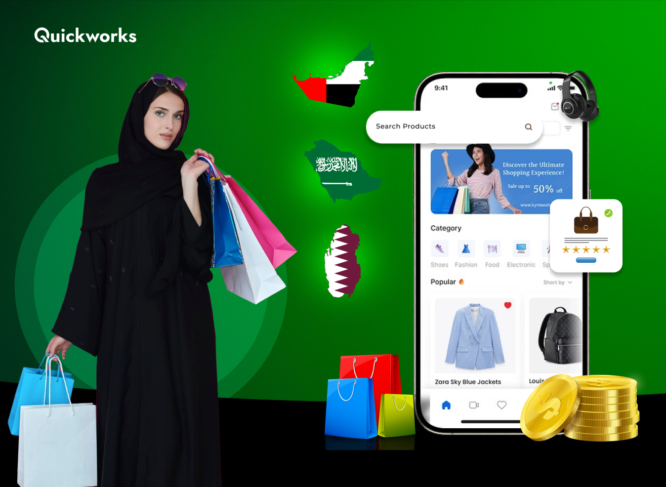 Ecommerce App Development Cost in UAE vs Saudi Arabia vs Qatar- A Complete Breakdown