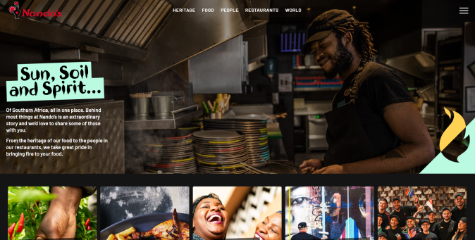 Nando's food delivery app 