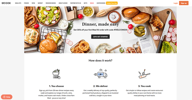 Ucook food delivery app 