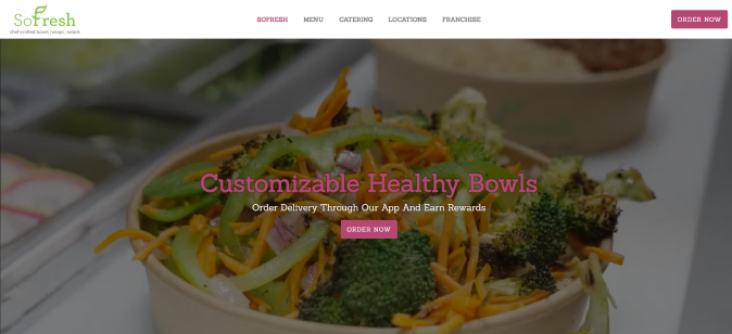 SoFresh food delivery app 