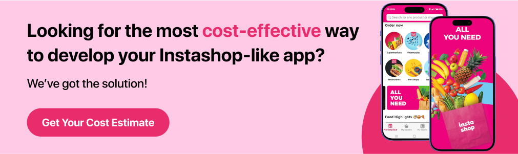 Instashop clone app development 