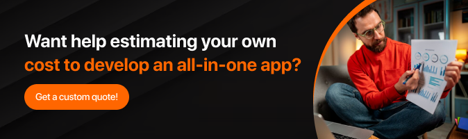 cost to develop a super app 