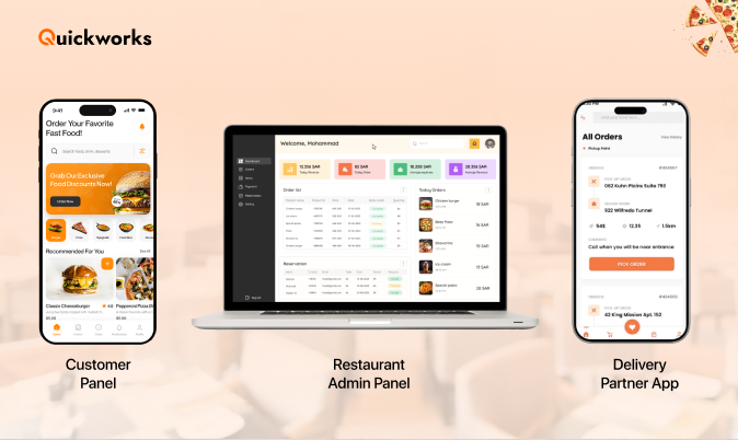 Food delivery app features 