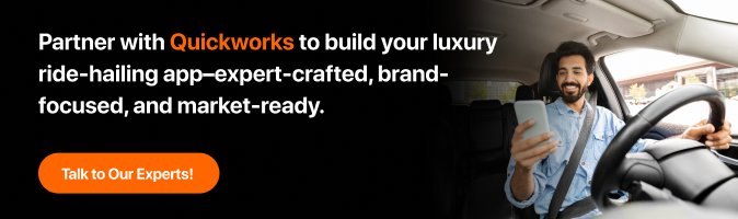 Luxury ride-hailing app 